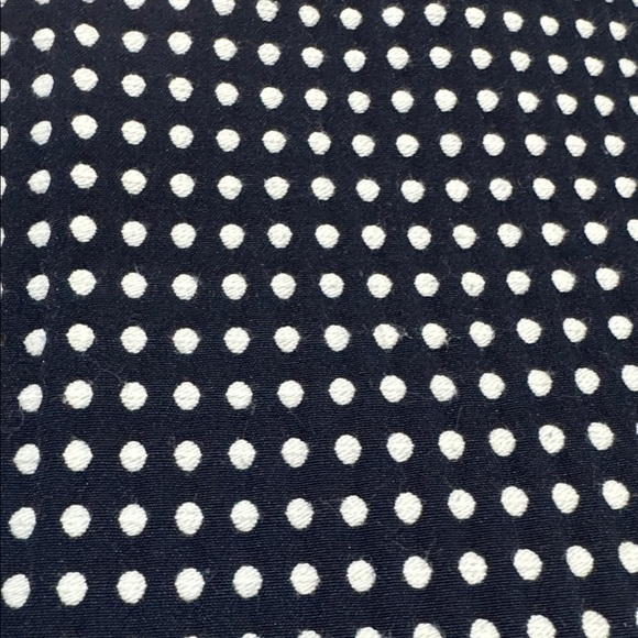 RALPH LAUREN Fit & Flare Dress Navy Ivory Polka Dot Size 10 $158 EUC KL - Picture 2 of 14